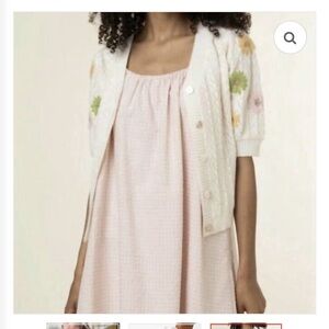 FRNCH floral embroidered cardigan (medium)